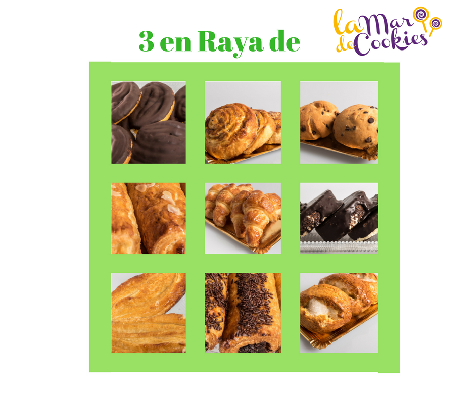 3 en Raya de La mar de cookies