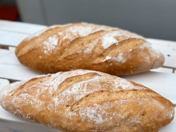 Barra de pan rustica sin gluten y sin lactosa