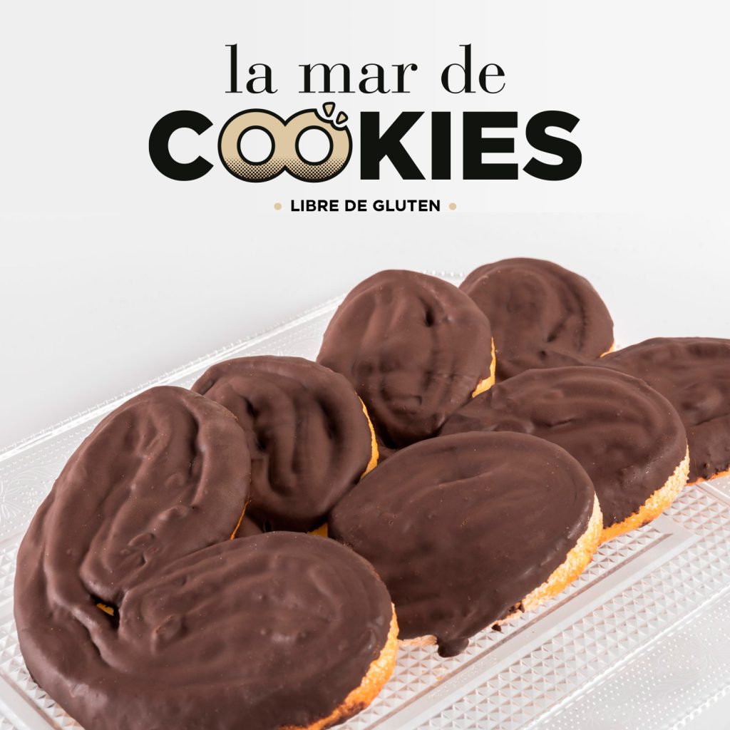 Palmeras de chocolate sin gluten sin lactosa